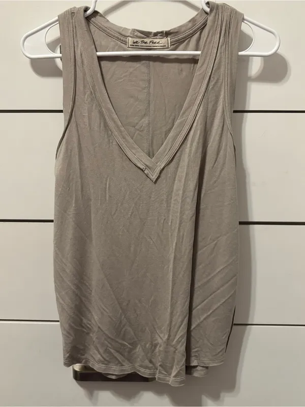 Free People The Free Moon Dance Tank Tan - Image 2