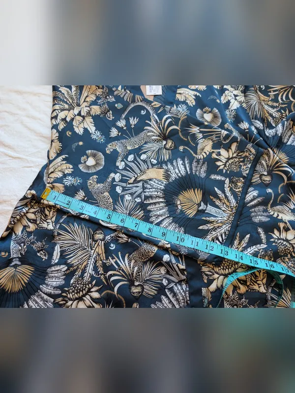 NWT Etam Wild Animals Kimono Robe Medium Teal - Image 9