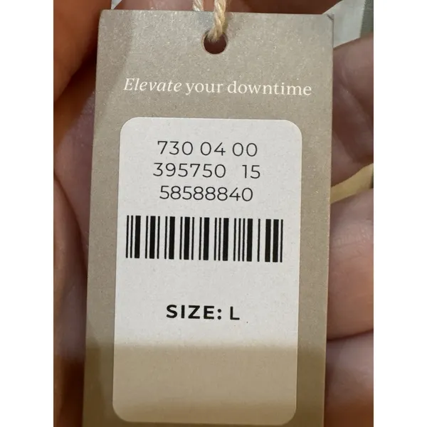 Haven Well Within Organic Cotton Poplin Stripe Tiered‎ Midi Dress Size Large - Image 9