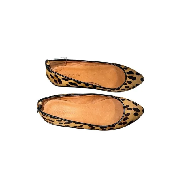 ✨Madewell THE MINI WEDGE IN CALF HAIR Sz 6.5 FLATS✨ - Image 4