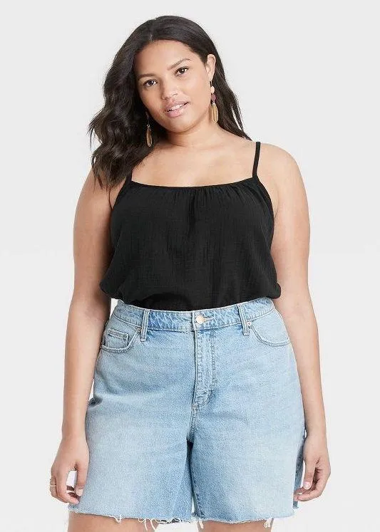 Universal Threads Black Gauze Tank Top 3X New With Tags - Image 5