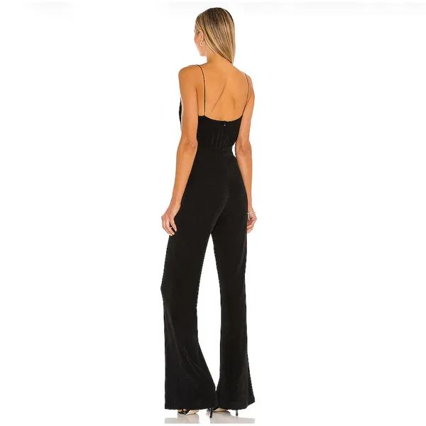 Misha Revolve Moyra Pantsuit Jumpsuit Sleeveless Eveningwear Cocktail Black 4 - Image 2