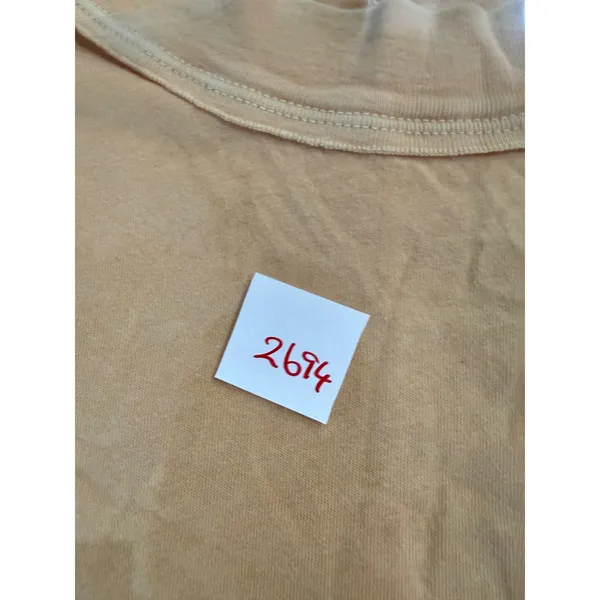 We The Free Free People Womens Peach Mock Neck Long Sleeve Oversized Tee Large‎ - Image 6