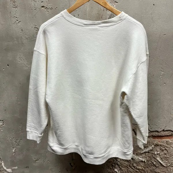 Guess Vintage White 90s USA Made Patriotic Graphic Sweatshirt OS Adult Retro - Image 3