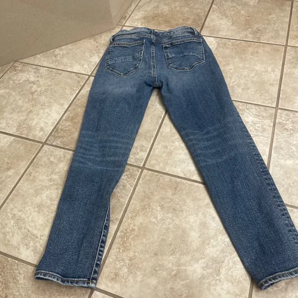 Driftwood Gizelle Classic Fit Straight Leg Jeans Medium Wash Blue Size 25 - Image 7