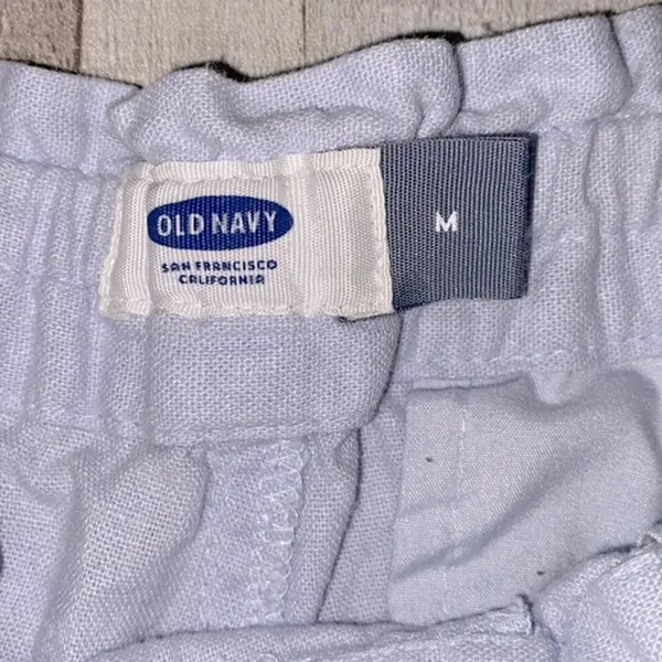 Old navy linen blend shorts size medium - Image 3