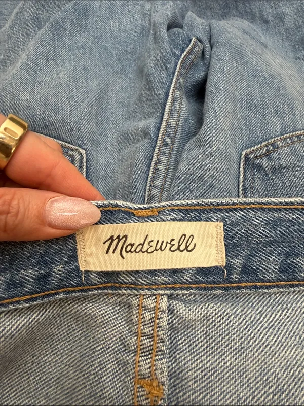 Madewell The Mom Jeans in Foster Wash High Rise Slightly Distressed Size 26 - Image 7