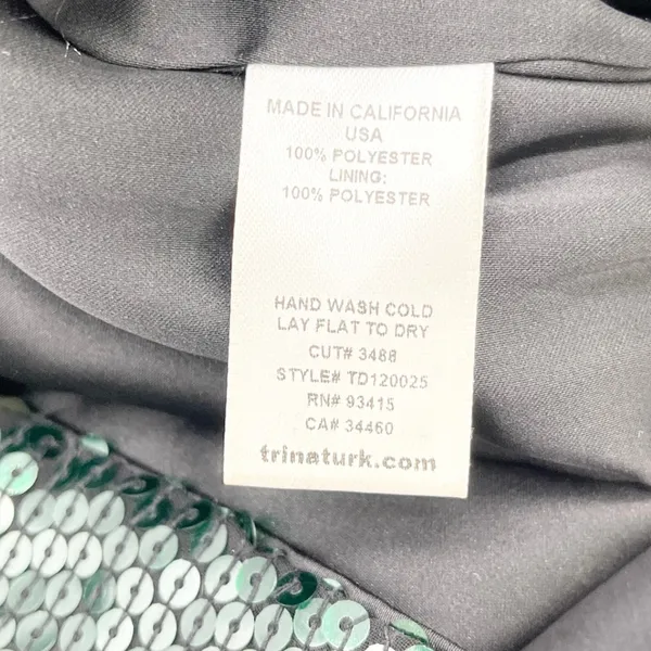 Trina Turk Womens Dress‎ Size 2 Sequin Party Cocktail Y2K Glam Sparkle Night Out - Image 9