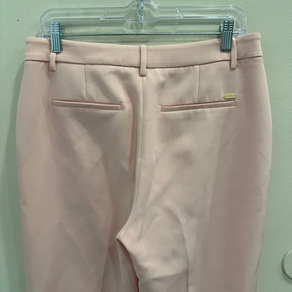 Scotch & Soda Pastel Cadillac Pink Edie Tailored Wide Leg Crepe Trousers Large‎ - Image 7