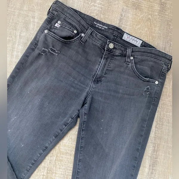 AG Adriano Goldschmied The Legging Ankle Slim Skinny Jeans Women 31 Distressed - Image 6