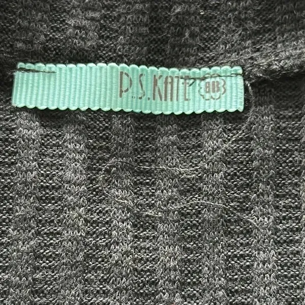 P.S. Kate Black Long‎ Sleeve Top Sz SM - Image 4