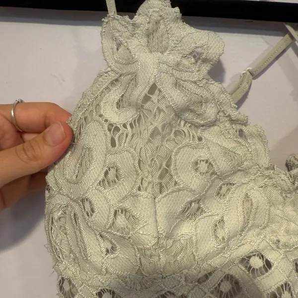 Dry Goods Off‎ White Lace Bralette - Image 2