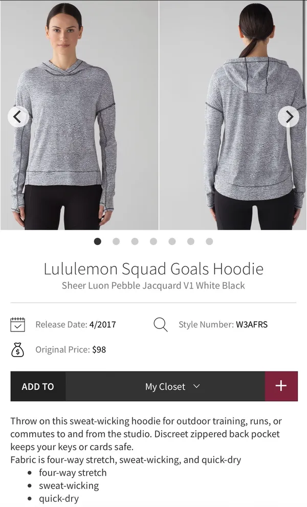 Lululemon Squad Goals Hoodie 4 women - Image 2