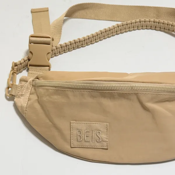 BEIS The Sport Pack Fanny Pack Belt Sling Bag Beige Tan Paracord Strap - Image 3