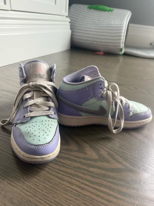 Air Jordan Blue/purple mid Nike - Image 2