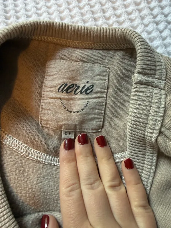 aerie cutout crewneck sweatshirt - Image 6