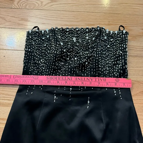 JASPER CONR AN Sexy Women's Long Evening Elegant Black Dress. Vintage - Image 10