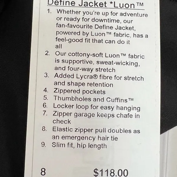 Define Jacket Lululemon Luon - Image 4