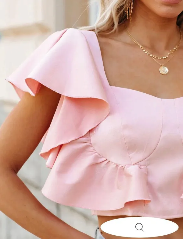 Pink Strapless Top - Image 4