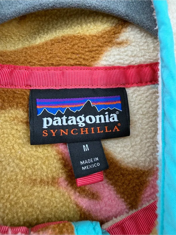 Patagonia Synchilla Snap-T Feather Dance Fleece Pullover Women’s M SP16 - Image 6