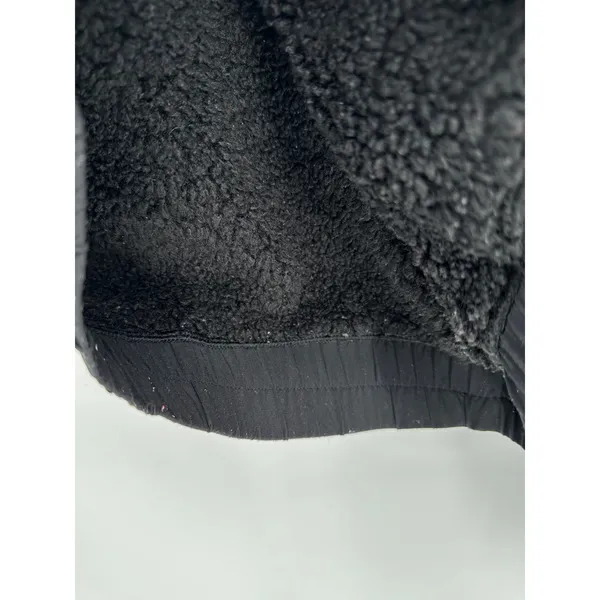 Lululemon Reversible Fleece Jacket Womens 8‎ Black Full Zip Sherpa Lined Hooded - Image 7