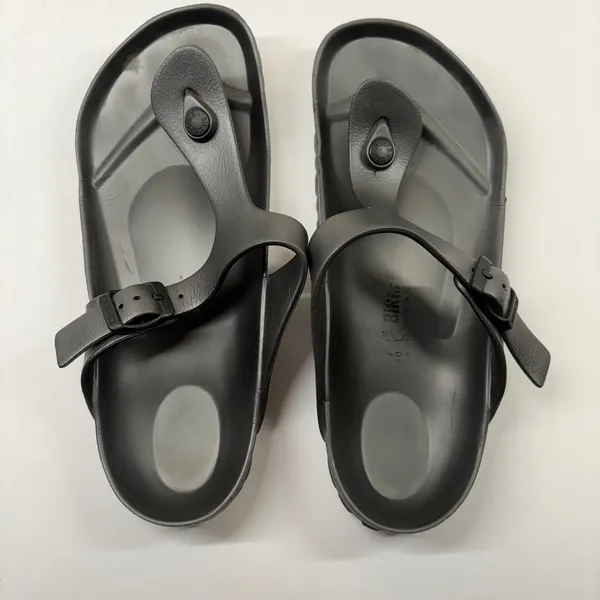 Birkenstock Gizeh EVA Sandals Women 39 Black Lightweight Waterproof Flip Flop - Image 8
