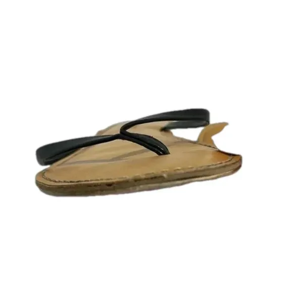 Flawed Old Navy thong sandals black tan pair size 8.5‎ vacation flats - Image 3