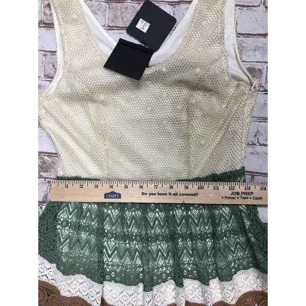 NWT Anthopologie‎ RYU Women's Lace Crochet Trim Sleeveless Feminine Dress Size S - Image 5