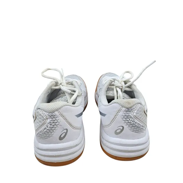 Asics Upcourt 5 Volleyball Shoes Womens 3.5 White Pure Silver Gum - Image 7