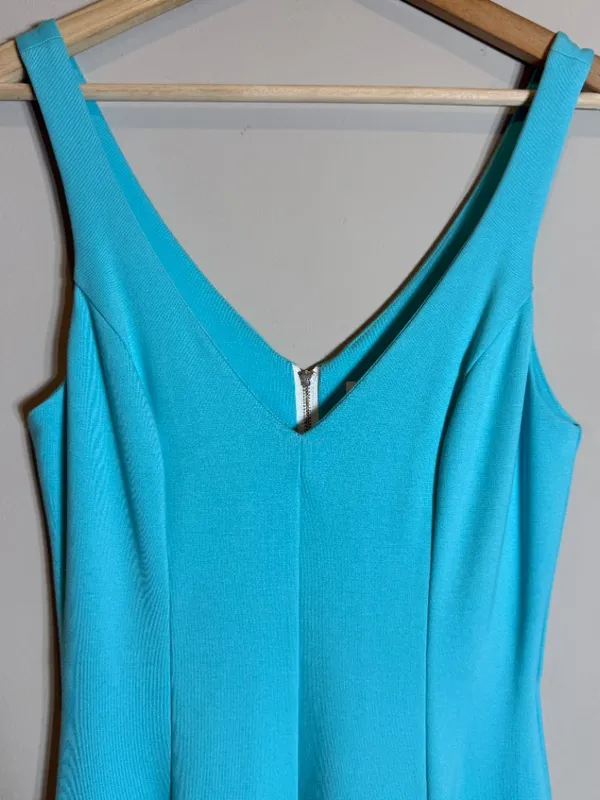 Amanda Uprichard Flounce Mini Dress Women's P Blue Cocktail Party Glam Wedding - Image 5