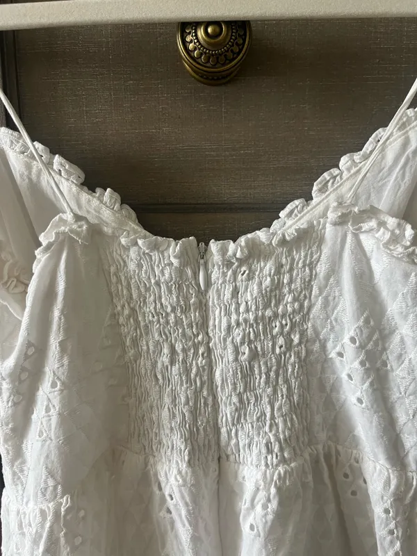 Olivaceous Dress Mini White - Image 7