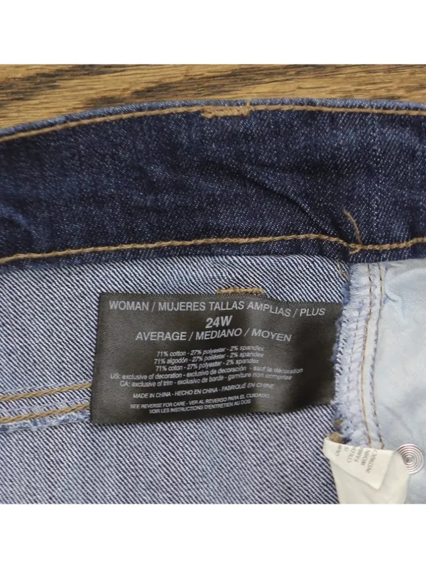 NWT Gloria Vanderbilt Amanda Classic Jeans 30062704 Madison Blue 24W - Image 7