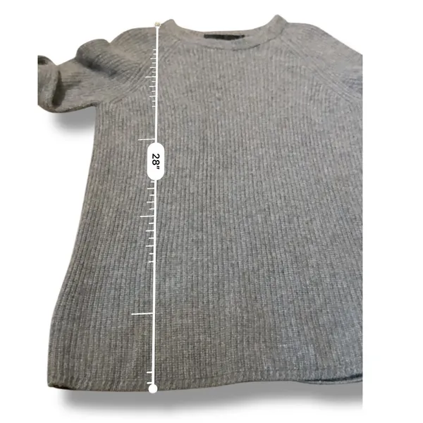 Jenni Kayne Cashmere Sweater Size Medium Gray 100% Women's Long Sleeve Luxe Cozy - Image 8