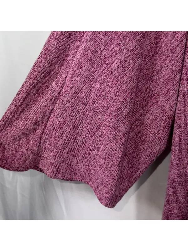 LuLaRoe Monroe M Burgundy Open Front Cardigan - Image 5