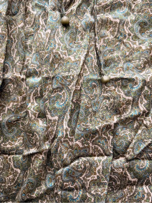 Free People Green Paisley Drawstring Maxi Skirt - Image 3