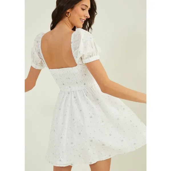 Altar’d state Jackie floral embroidered dress mini puffed sleeved altard state - Image 2