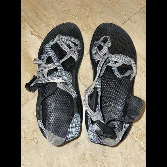 Chacos Vibram Purple Green Outdoor Strappy‎ Sandals Women’s Sz 8 - Image 2