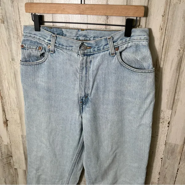 Vintage 90s Levis 550 High Rise Tapered‎ Leg Relaxed Fit Cotton Womens Size 12 - Image 3