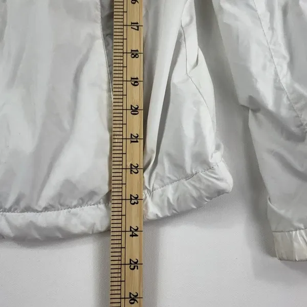 The North Face Jacket Womens Medium White Gray Full Zip Hydrenalite Windbreaker - Image 9