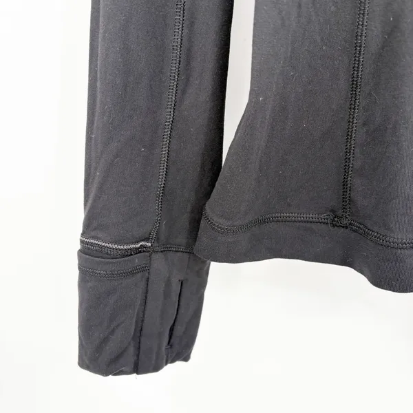 Lululemon Womens Black Its Rulu Run Half Zip Activewear Performance Jacket 8‎ - Image 4