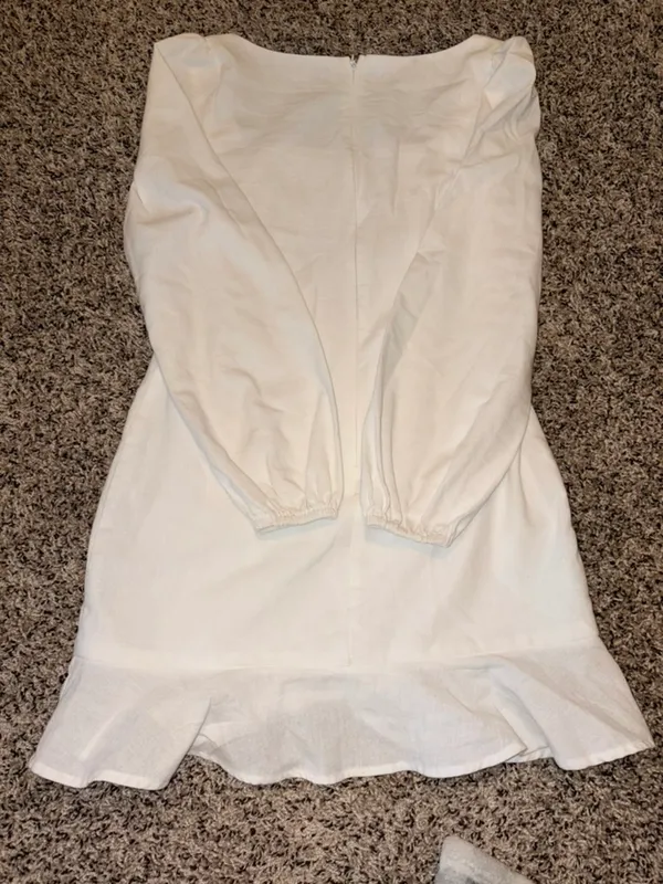 White Formal Princess Polly Dress - Image 4