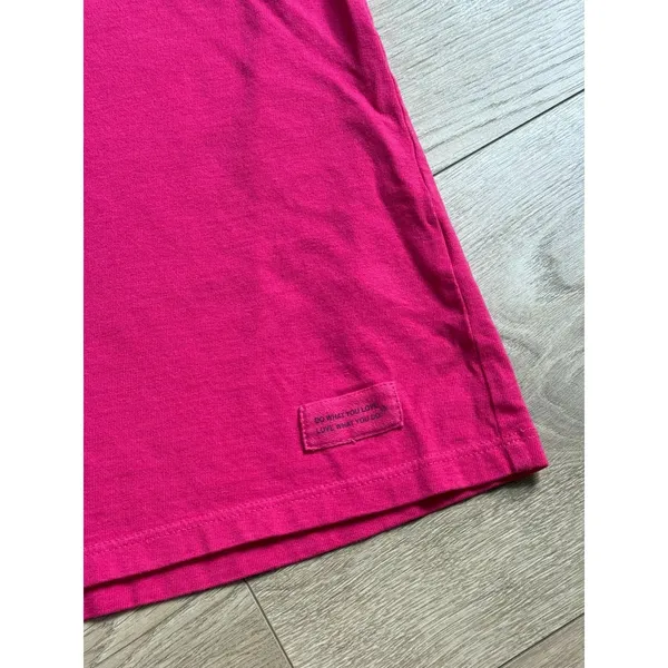 EUC Womens Life Is Good Tshirt Pink Wine Glass Crusher tee classic fit size M - Image 9