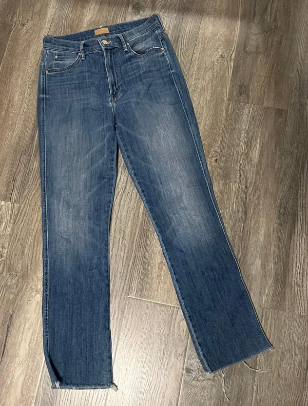 Mother High Waisted Rascal Ankle Fray Jeans - Image 3
