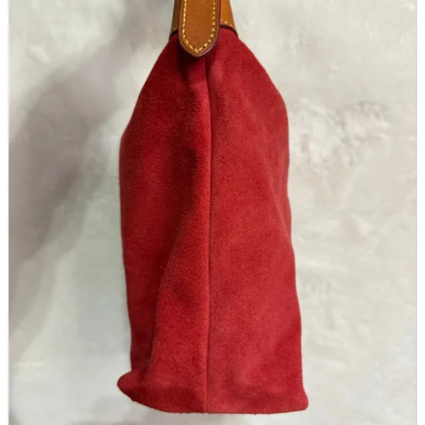 NWOT DOONEY & BOURKE Wine Red Suede Hobo Shoulder bag - Image 4
