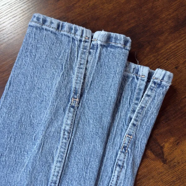 Zara Light Wash Blue Denim Jeans Straight Leg High Waist Size 0 - Image 4