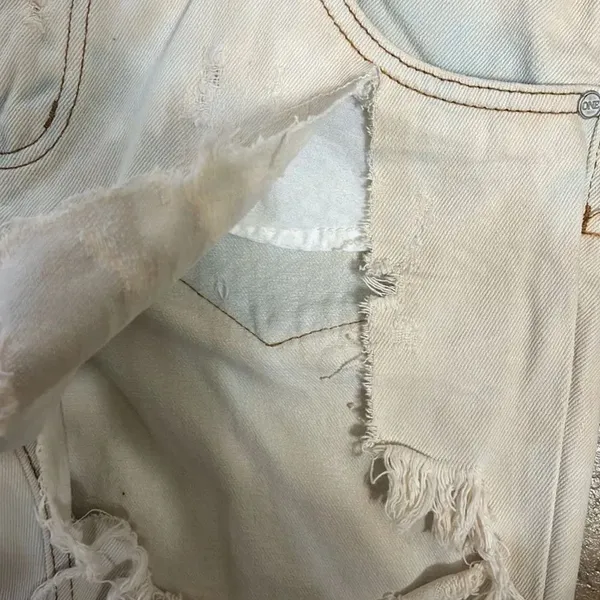 Revolve One Teaspoon Iced Blue Distressed Denim/Jeans(Size 28) - Image 5