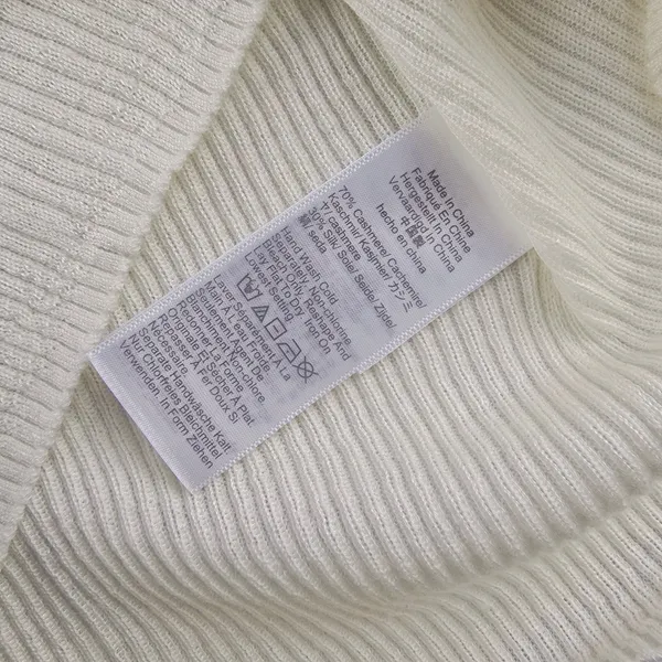 J. Crew NEW Cashmere silk blend‎ sweater shell Cream Ribbed Sleeveless Size L - Image 6