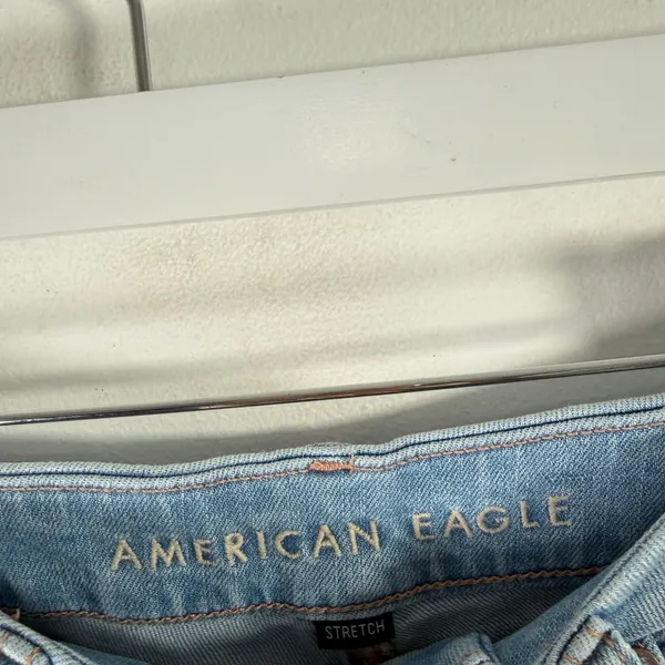 American Eagle Curvy Super High Rise Baggy Wide Leg Jeans Medium Wash Womens 6? - Image 5
