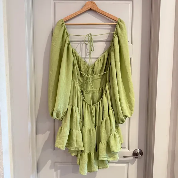 Princess‎ Polly Danny Long Sleeve Mini Dress Green Size 8 - Image 3