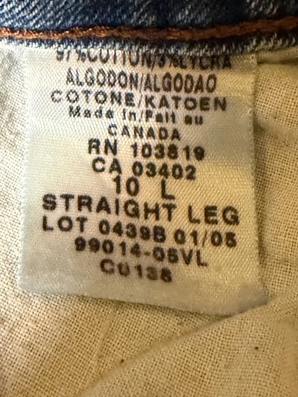 Harley Davidson Jeans Womens 10 Long Light Wash High Rise Straight Leg Retro - Image 8